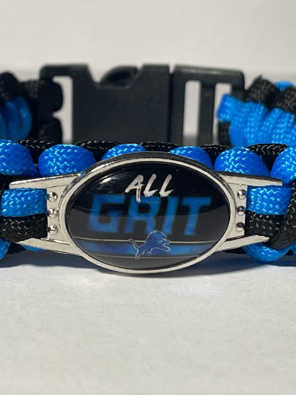Detroit Lions NFL "ALL GRIT" Paracord Bracelet NEW